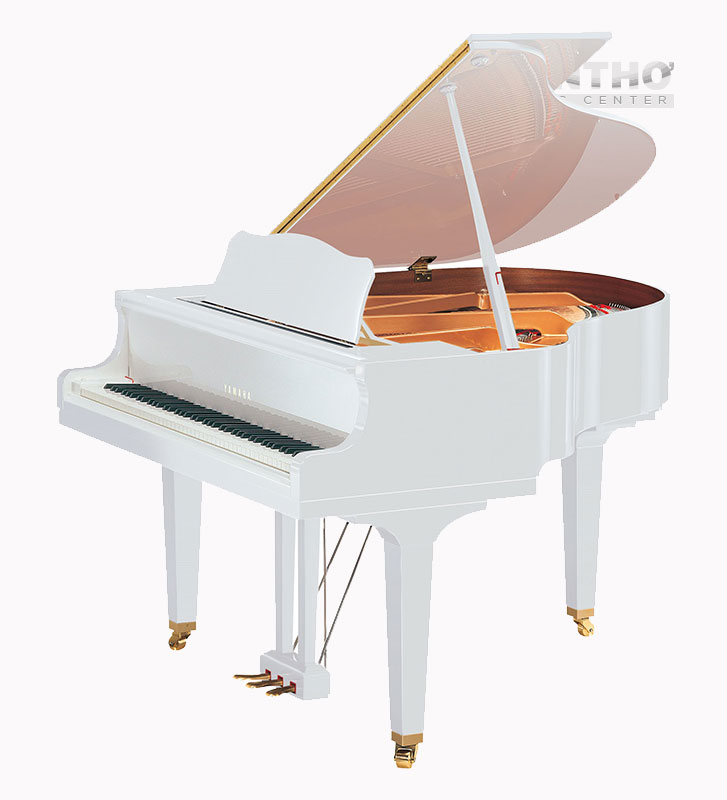 dan piano co YAMAHA dai duong cam GB1K white trang moi new Nhạc cụ Yamaha chính hãng Cần Thơ Music Center